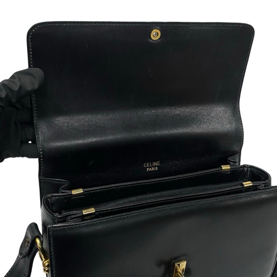 専用❗️未使用に近い♡CELINE✨セリーヌ トリオンフ　 ゴールド金具 レザー CELINE 【新品】セリーヌ 折り財布 スモール フラップウォレット