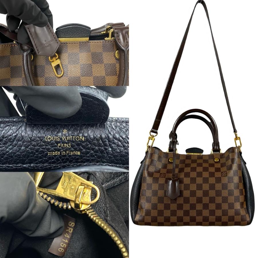 LOUIS VUITTON 極 美品 ルイヴィトン ブリタニー ダミエ レザー LOUIS VUITTON 極 美品 ルイヴィトン ブリタニー ダミエ レザー