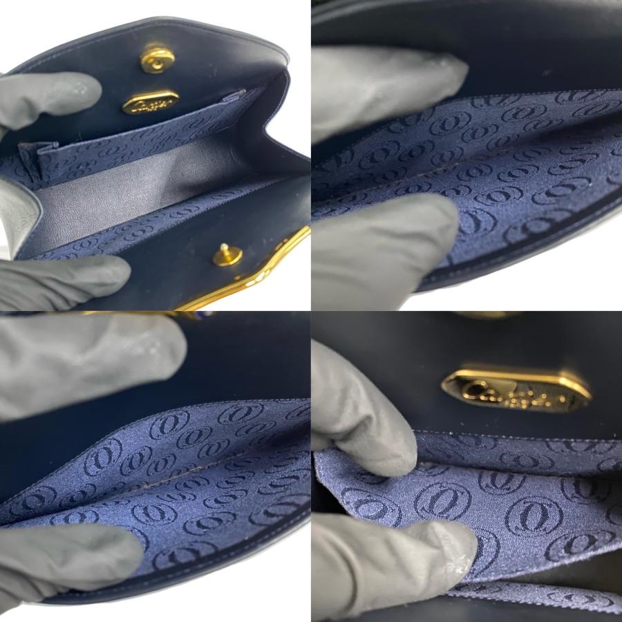Cartier 極 美品 希少品 CARTIER カルティエ サファイアライン レザー 