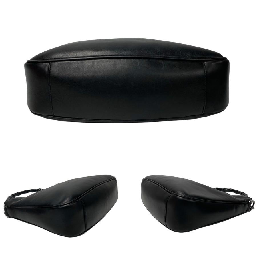 GUCCI 極 美品 希少品 グッチ バンブー ハンドル レザー 本革 2way 