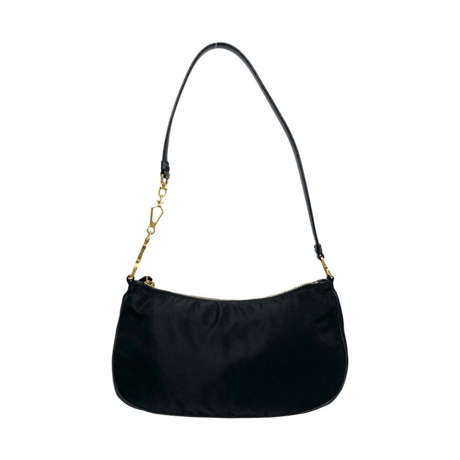 PRADA 極 美品 プラダ 三角ロゴ 金具 ナイロン レザー セミ ワン PRADA 極 美品 プラダ 三角ロゴ 金具 ナイロン レザー セミ ワン