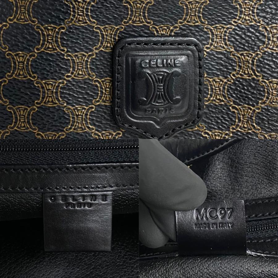 極 美品 CELINE セリーヌ ヴィンテージ マカダム ブラゾン トリオンフ 