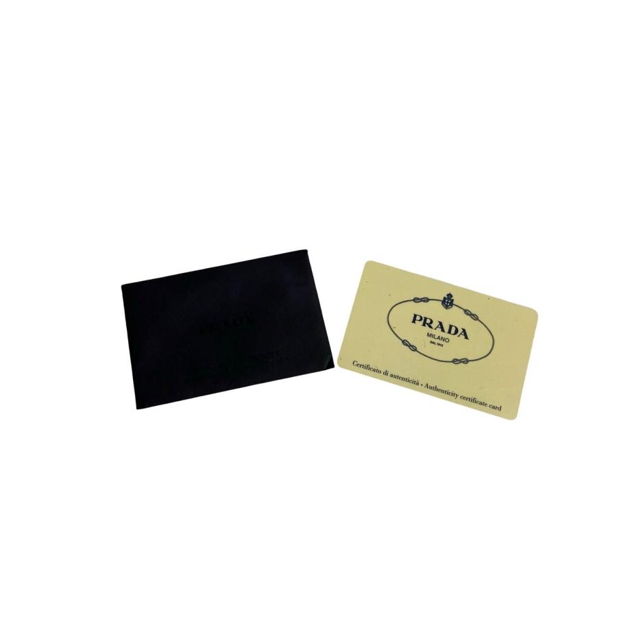 PRADA（プラダ） 極 美品 希少品 三角 ロゴ ナイロン レザー 本革 巾着