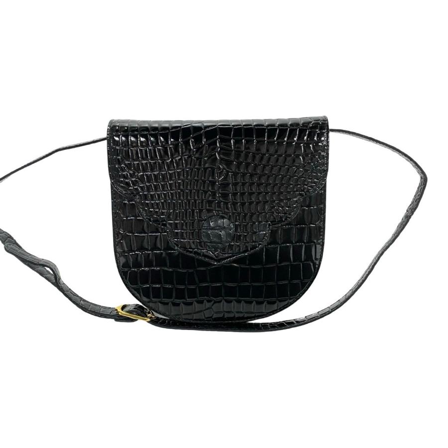 ✨美品✨】 サンローラン クロコ パテントレザー ショルダーバッグ