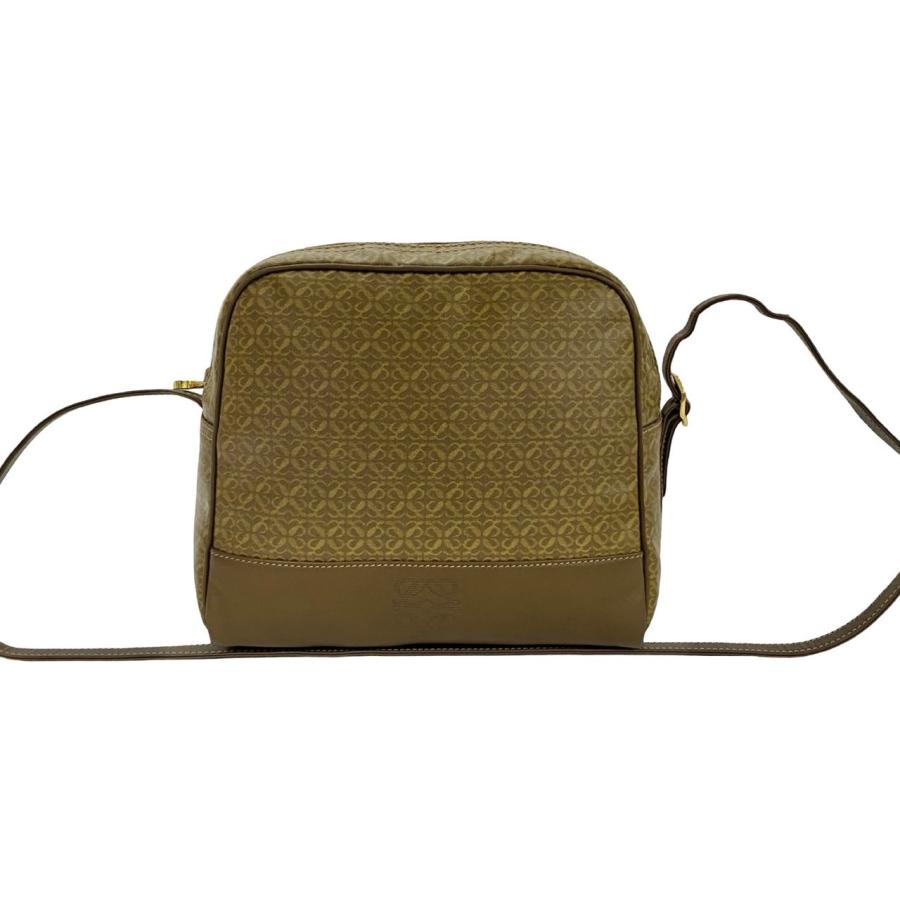 極 美品 希少品 箱付き LOEWE ロエベ ヴィンテージ アナグラム ロゴ 総 