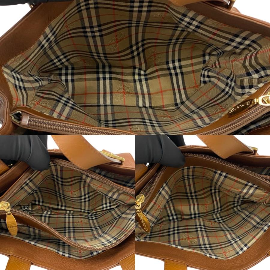 希少品 Burberrys バーバリーズ ノバチェック レザー ハンドバッグ