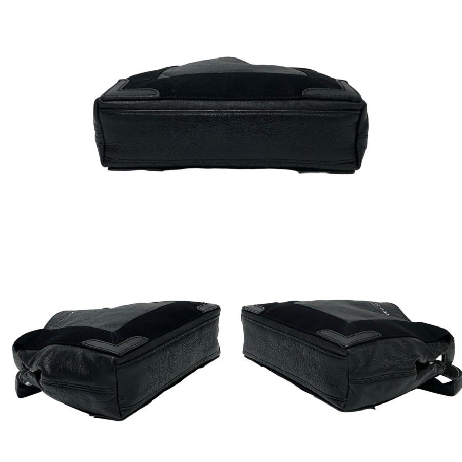 極 美品 BALENCIAGA バレンシアガ ネイビーカバス XS ロゴ レザー 2way ショルダーバッグ ハンドバッグ ミニ トートバッグ ブラック 77706 BALENCIAGA（バレンシアガ） 極 美品 ネイビーカバス XS ロゴ レザー