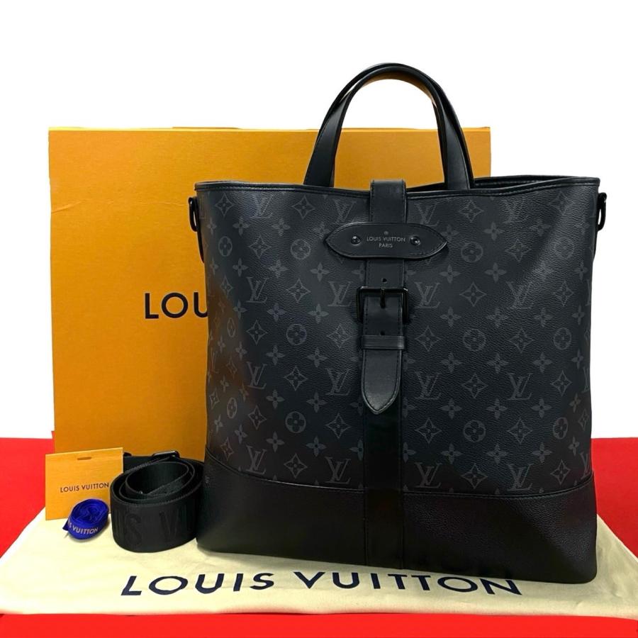 LOUIS VUITTON（ルイ・ヴィトン） 極 美品 箱 袋付き ソミュール モノグラム エクリプス レザー 2way ハンドバッグ ...
