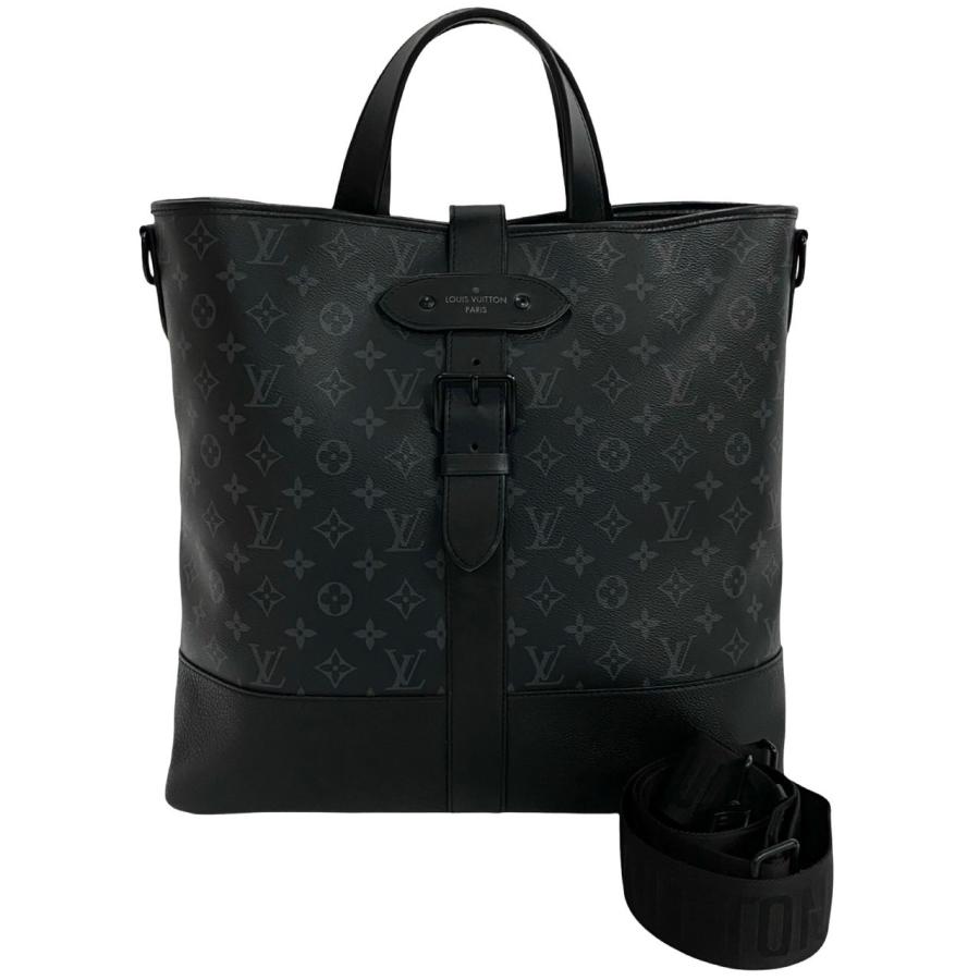 LOUIS VUITTON（ルイ・ヴィトン） 極 美品 箱 袋付き ソミュール モノグラム エクリプス レザー 2way ハンドバッグ ...
