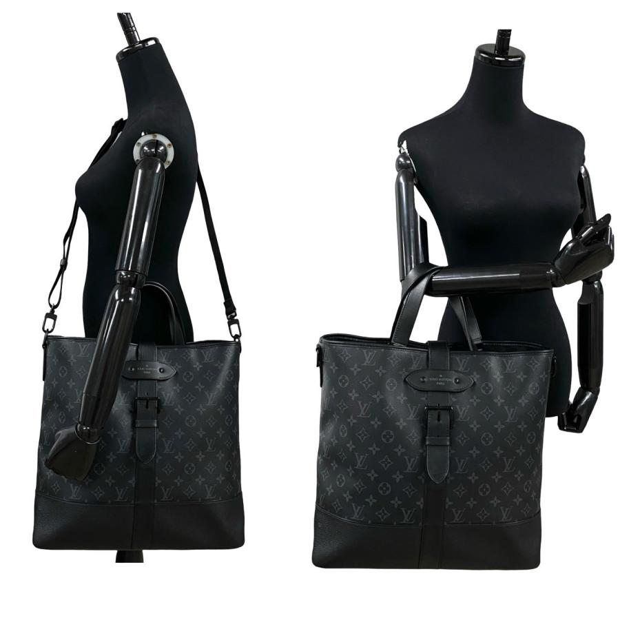 LOUIS VUITTON（ルイ・ヴィトン） 極 美品 箱 袋付き ソミュール モノグラム エクリプス レザー 2way ハンドバッグ ...