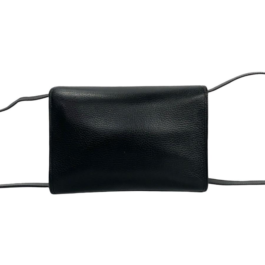 極 美品 Christian Dior ディオール ヴィンテージ CD ロゴ 金具 レザー 