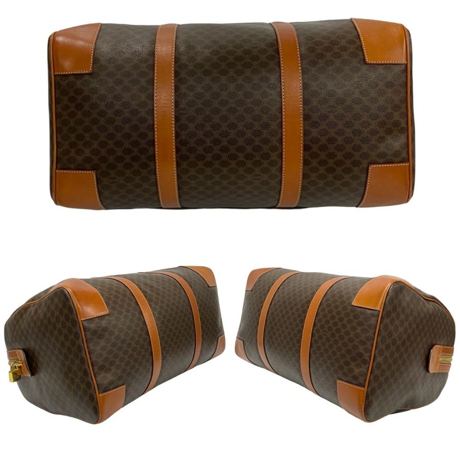 ✨️美品✨️ヴィンテージ セリーヌ マカダム ボストンバッグ ブラウン レザー CELINE 極 美品 希少品 セリーヌ ヴィンテージ マカダム