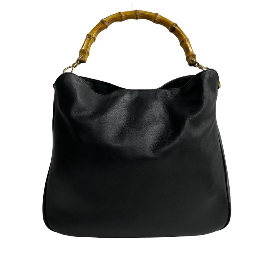 GUCCI 極 美品 グッチ オールドグッチ ヴィンテージ バンブー レザー 