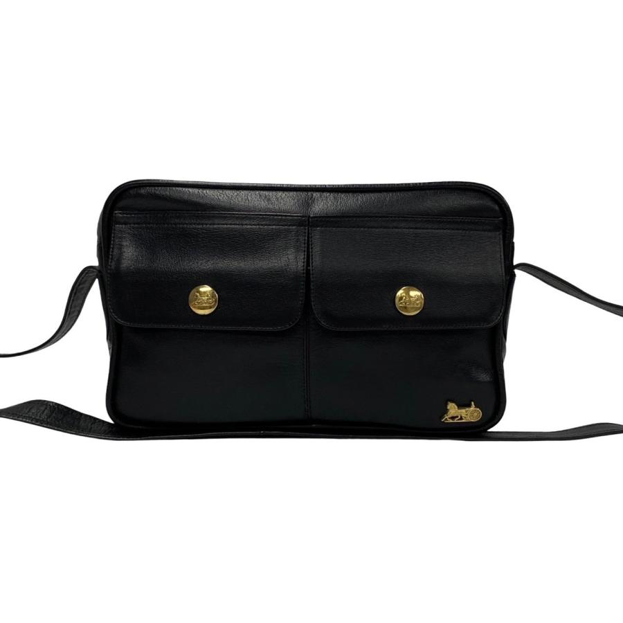 CELINE 極 美品 セリーヌ ヴィンテージ 馬車金具 カーフレザー CELINE 極 美品 セリーヌ ヴィンテージ 馬車金具 カーフレザー