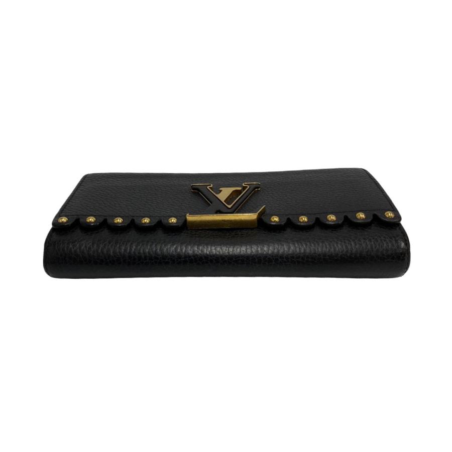 LOUIS VUITTON 極 美品 袋付き ルイヴィトン ロゴ 金具 ポルトフォイユ 