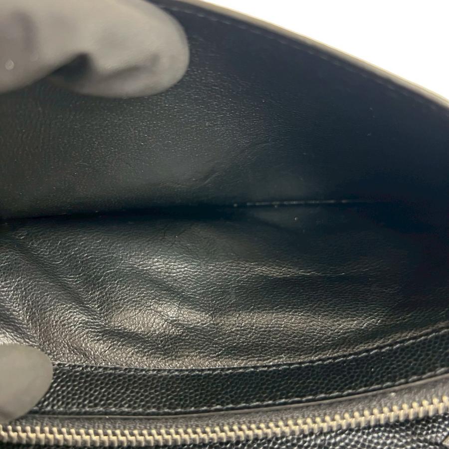 極 美品 希少品 SAINT LAURENT PARIS サンローランパリ ロゴ レザー 本革 ラウンドジップ 長財布 ウォレット カードケース ブラック 17910 極 美品 希少品 SAINT LAURENT PARIS サンローランパリ ロゴ レザー 本