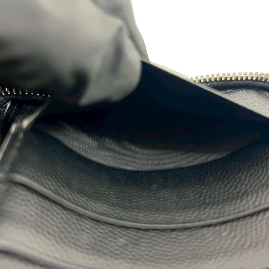 極 美品 希少品 SAINT LAURENT PARIS サンローランパリ ロゴ レザー 本革 ラウンドジップ 長財布 ウォレット カードケース ブラック 17910 SAINT LAURENT - 極 美品 希少品 SAINT LAURENT PARIS サンローラン