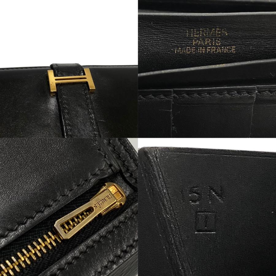 HERMES（エルメス） 極 美品 保存袋付 ベアン ロゴ 金具 ボックス