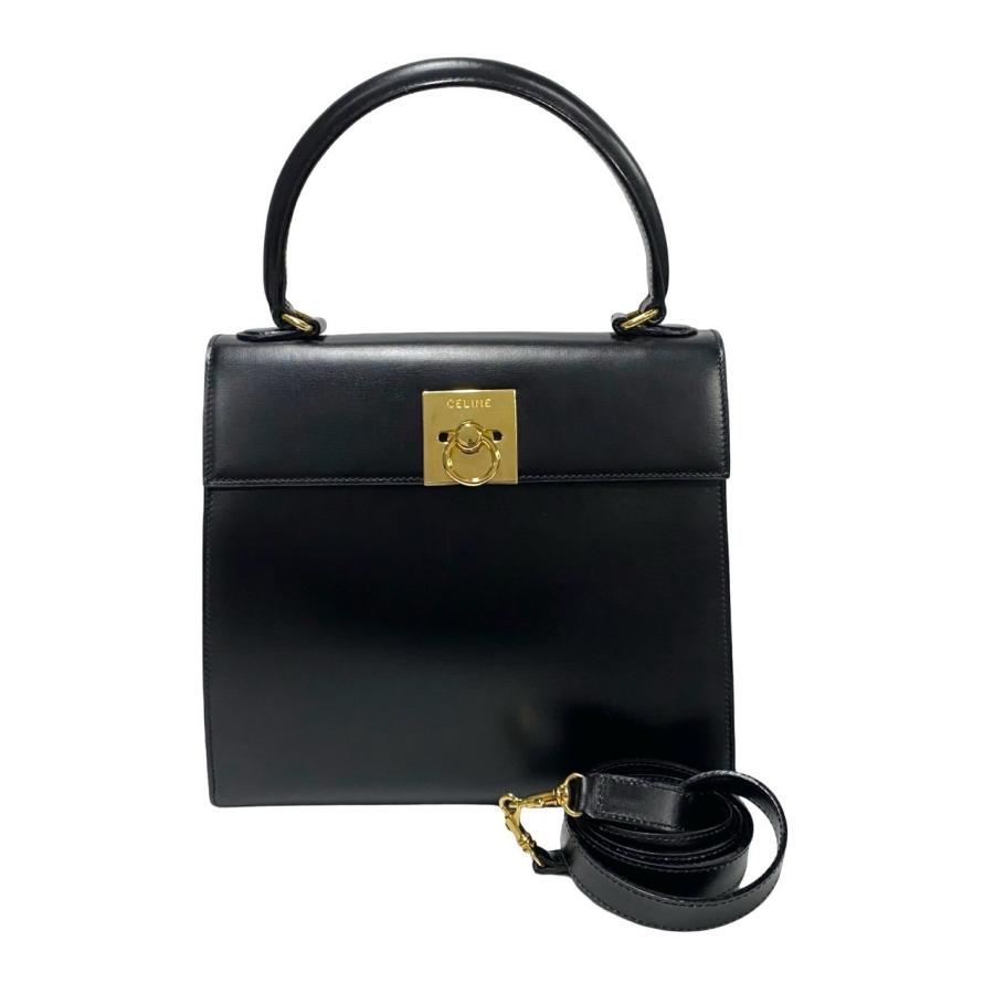 CELINE 極 美品 袋付 セリーヌ ヴィンテージ ロゴ リング 金具 CELINE 極 美品 袋付 セリーヌ ヴィンテージ ロゴ リング 金具