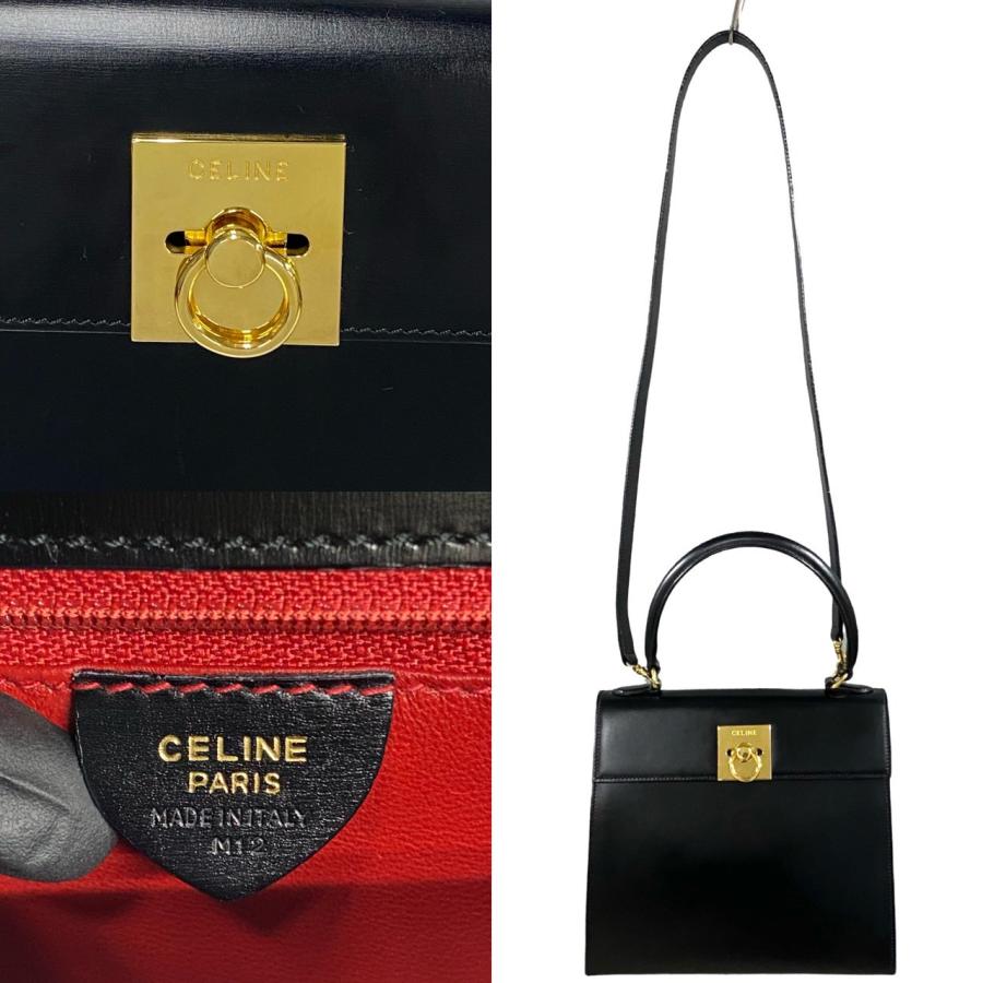 CELINE 極 美品 袋付 セリーヌ ヴィンテージ ロゴ リング 金具 CELINE 極 美品 袋付 セリーヌ ヴィンテージ ロゴ リング 金具