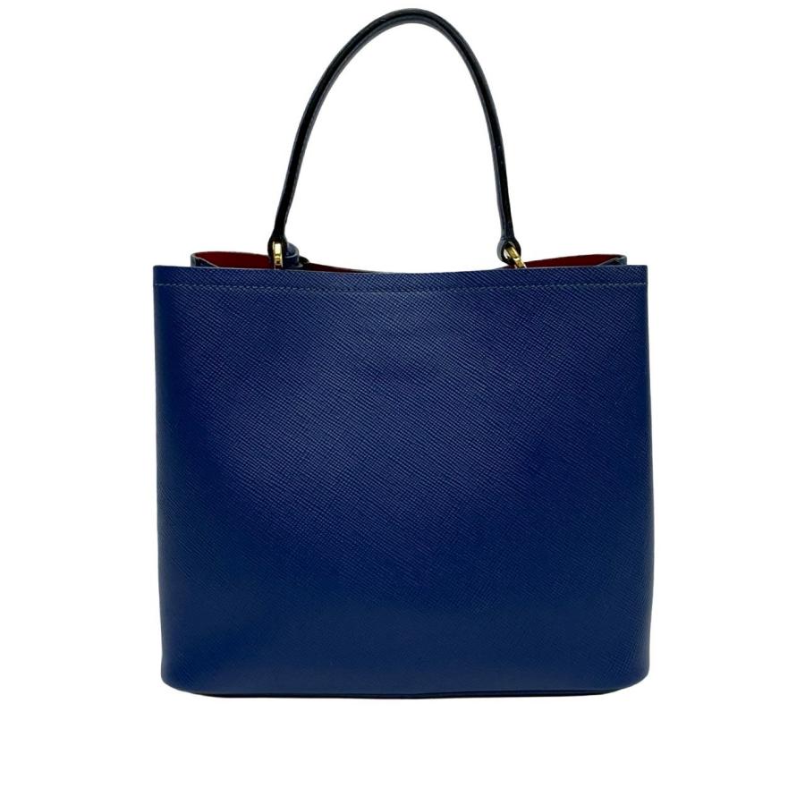 PRADA（プラダ） 極 美品 パニエ 三角ロゴ 金具 サフィアーノ レザー 