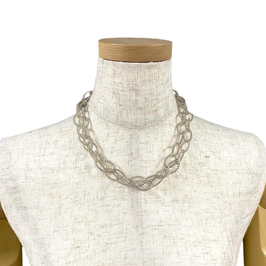 【極美品】ティファニー　ナローバーネックレス　メンズ/レディース　925 TIFFANY&Co. ティファニー ナローバーネックレス メンズ
