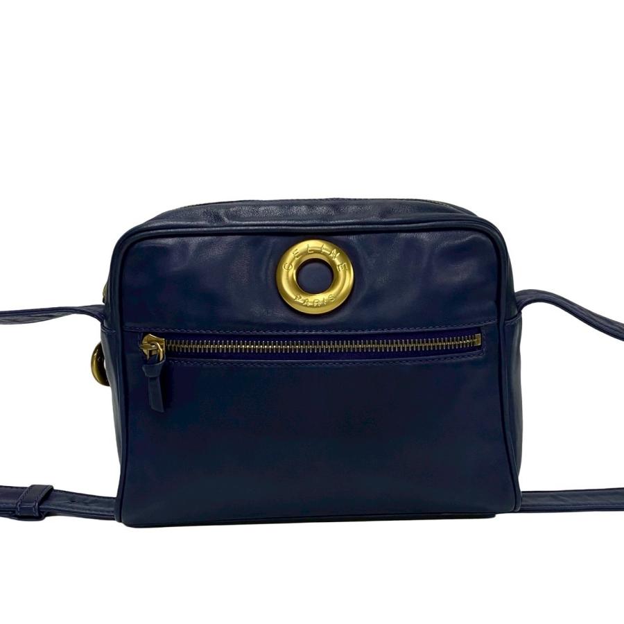 CELINE 極 美品 セリーヌ ヴィンテージ サークル ロゴ 金具 CELINE 極 美品 セリーヌ ヴィンテージ サークル ロゴ 金具