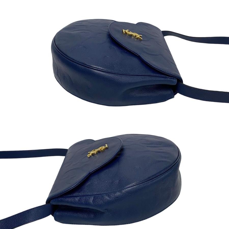 極美品 イヴサンローラン ビンテージ レザー ポシェット 鞄 レディース メンズ Yves Saint Laurent（イヴ・サンローラン） 極 美品 袋付 ヴィンテージ