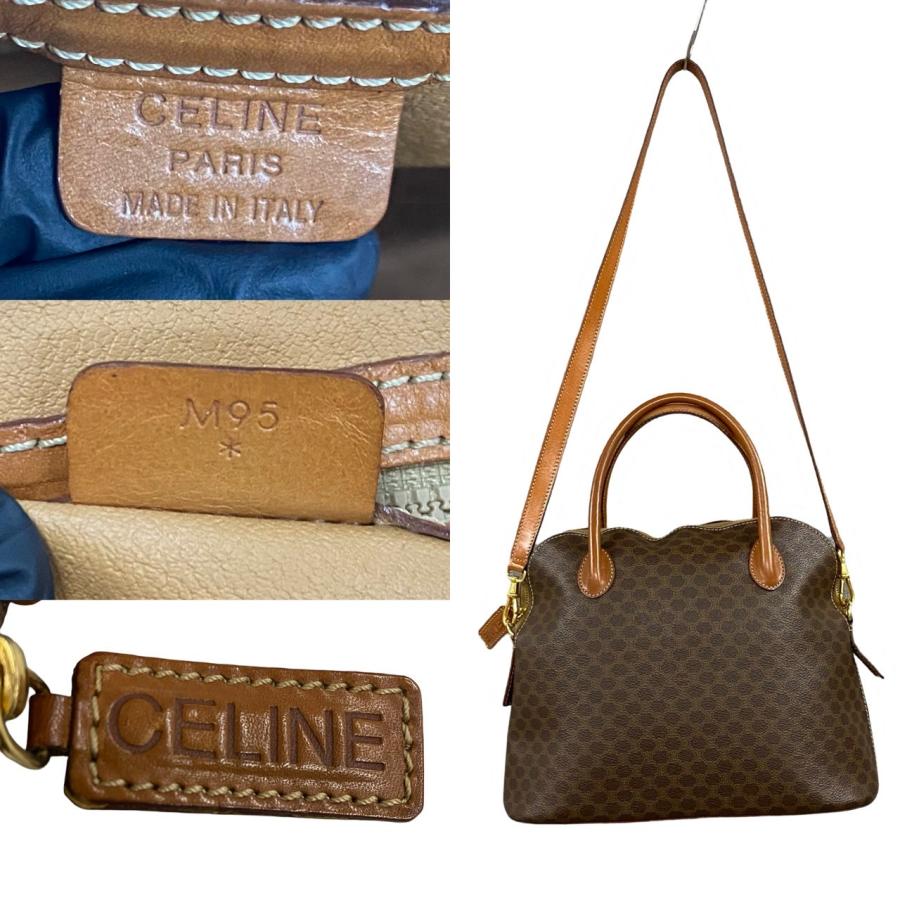 CELINE 極 美品 セリーヌ マカダム ブラゾン 柄 レザー 本革 CELINE 極 美品 セリーヌ マカダム ブラゾン 柄 レザー 本革