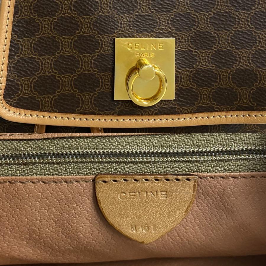 CELINE（セリーヌ） 極 美品 マカダム ブラゾン トリオンフ 柄 ロゴ