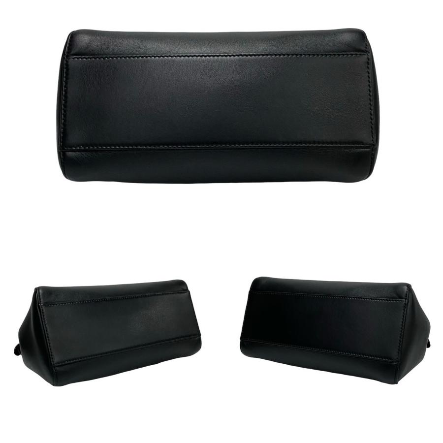 FENDI 極 美品 袋付き フェンディ ピーカブー ミニ レザー 本革 2way 