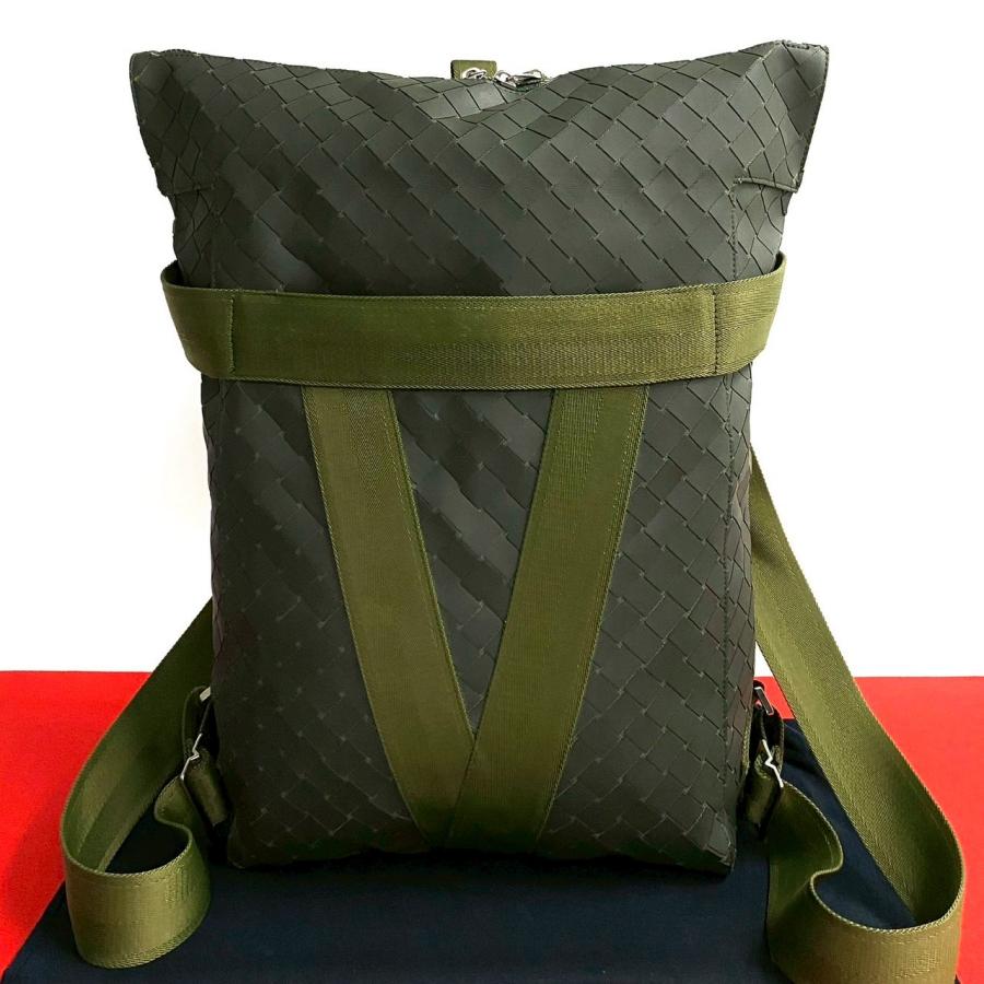 極 美品 ボッテガヴェネタ イントレチャート ニューラバー リュックサック 極 美品 希少品 BOTTEGA VENETA ボッテガヴェネタ ニューラバー