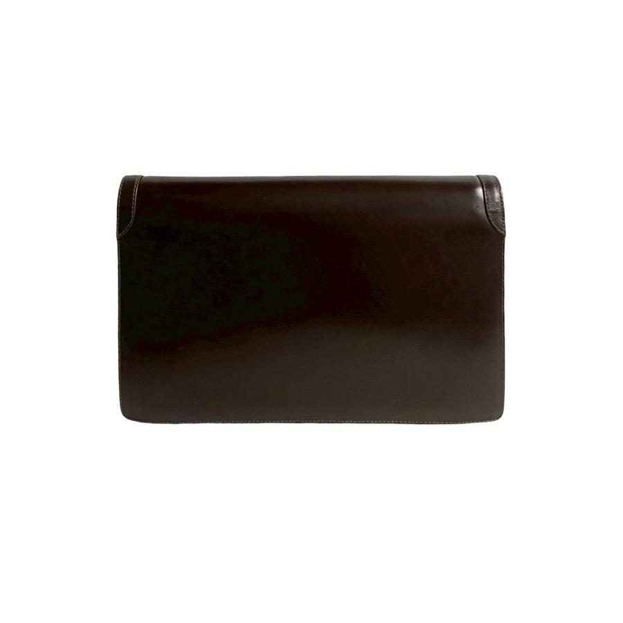 OLD GUCCI ショルダーバッグ ロゴ 金具 パテントレザー ダークブラウン GUCCI（グッチ） 極 美品 オールドグッチ ヴィンテージ GG ロゴ 金具