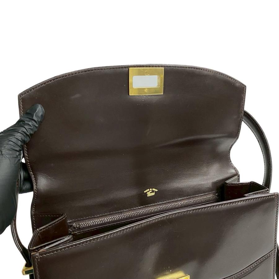 【美品】グッチ ターンロック ショルダーバッグ ゴールド金具 フォーマル レザー GUCCI 極 美品 グッチ オールドグッチ ヴィンテージ ターン