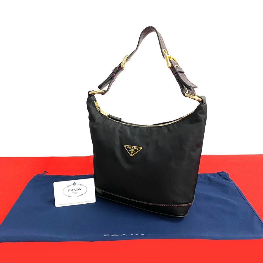 PRADA 極 美品 希少品 プラダ 三角ロゴ 金具 ナイロン レザー 本 PRADA 極 美品 希少品 プラダ 三角ロゴ 金具 ナイロン レザー 本