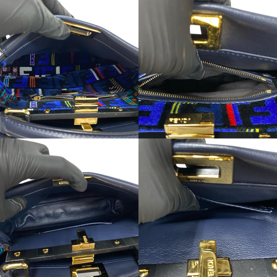 FENDI ほぼ未使用 希少品 フェンディ ピーカーブー ミニ レザー