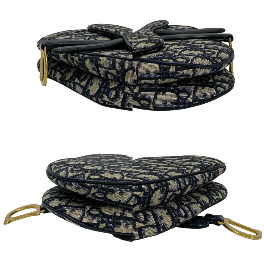 未使用保管品 Christian Dior ディオール サドルバッグ オブリーク