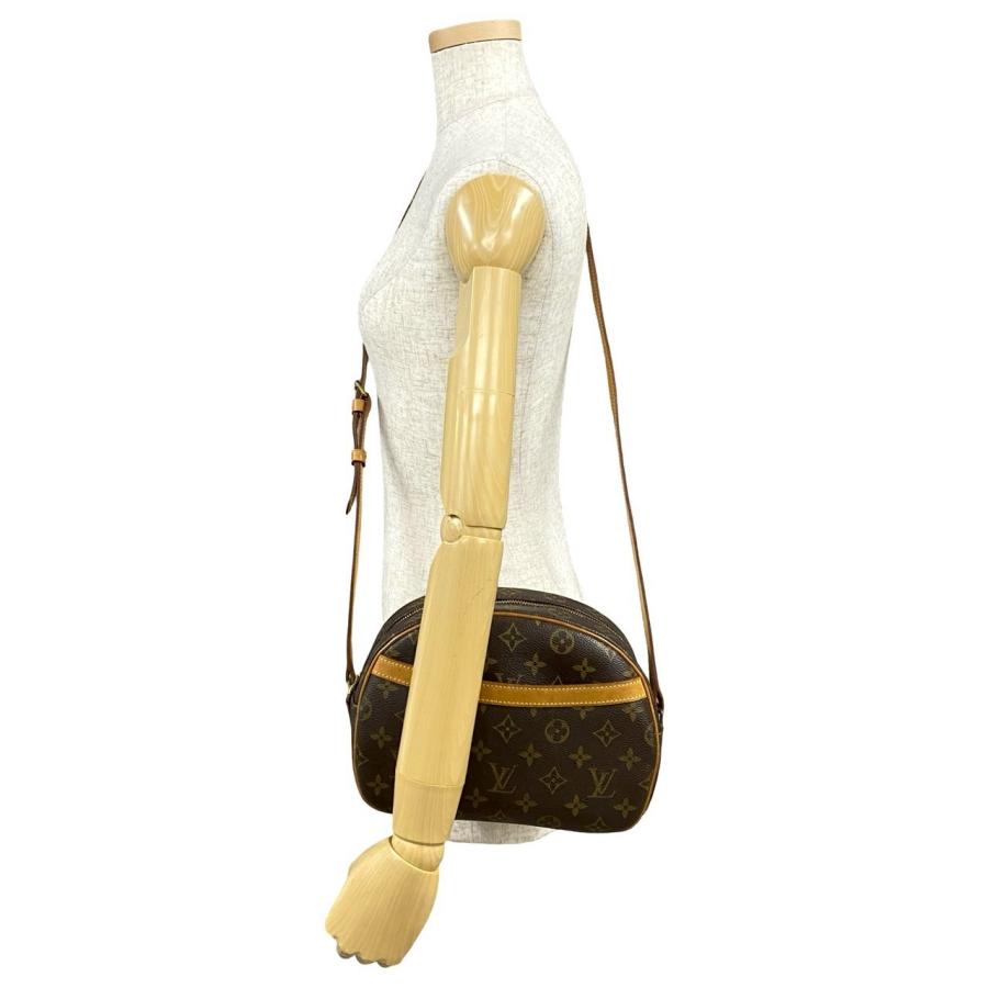 極 美品 LOUIS VUITTON ルイヴィトン ブロワ モノグラム レザー ミニ ショルダーバッグ ポシェット サコッシュ ブラウン 茶 08661 LOUIS VUITTON（ルイ・ヴィトン） 極 美品 ブロワ モノグラム レザー