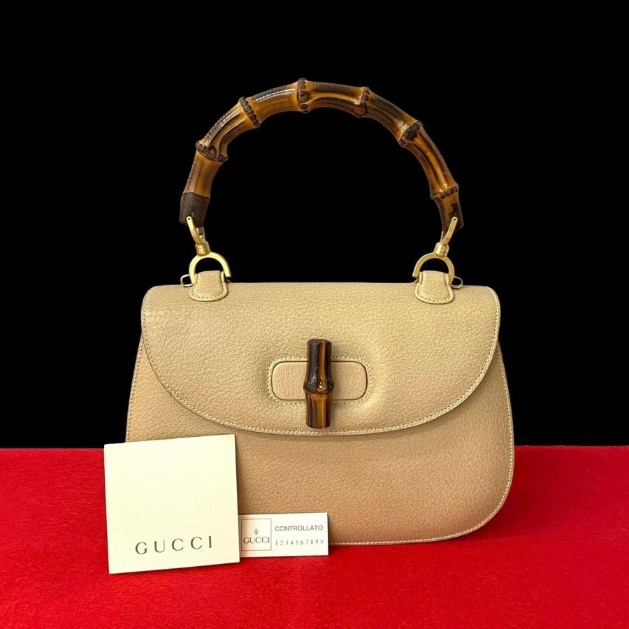 GUCCI ほぼ未使用 グッチ オールドグッチ ヴィンテージ バンブー 