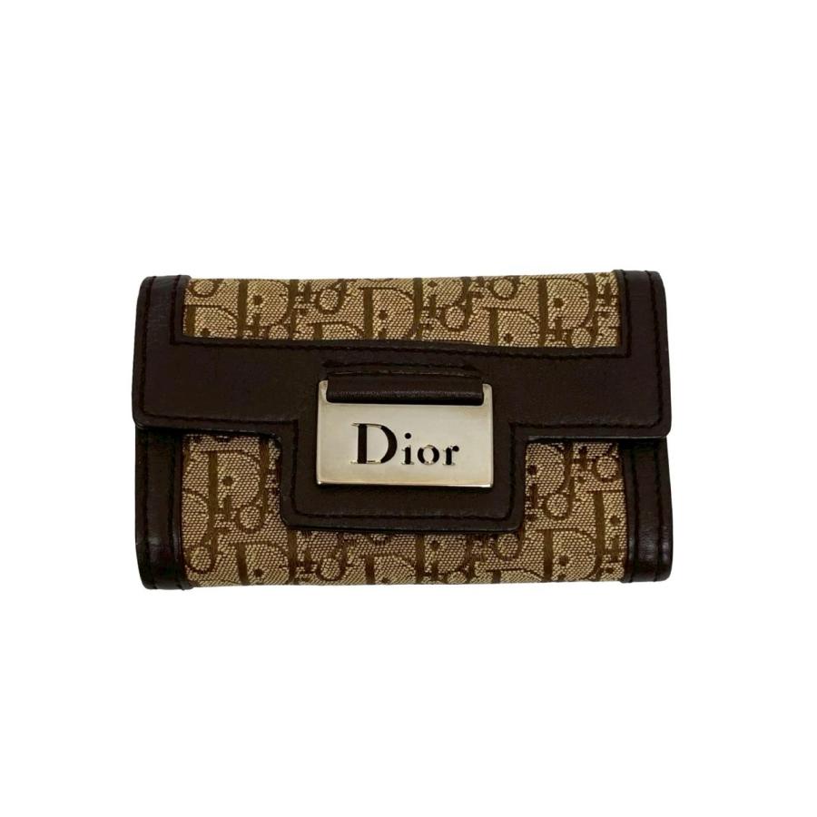 【未使用】Dior　キーケース トロッター柄　ディオール ほぼ未使用 Christian Dior クリスチャンディオール トロッター 柄