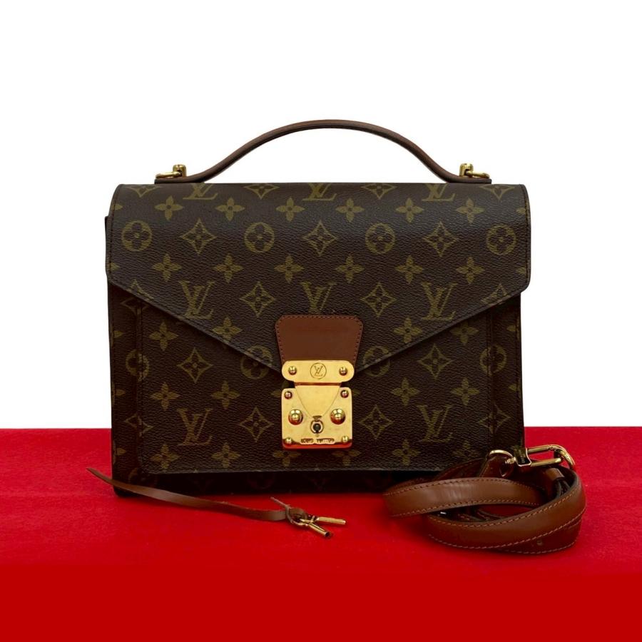 ルイヴィトンモンソーモノグラムショルダーバッグ2way美品