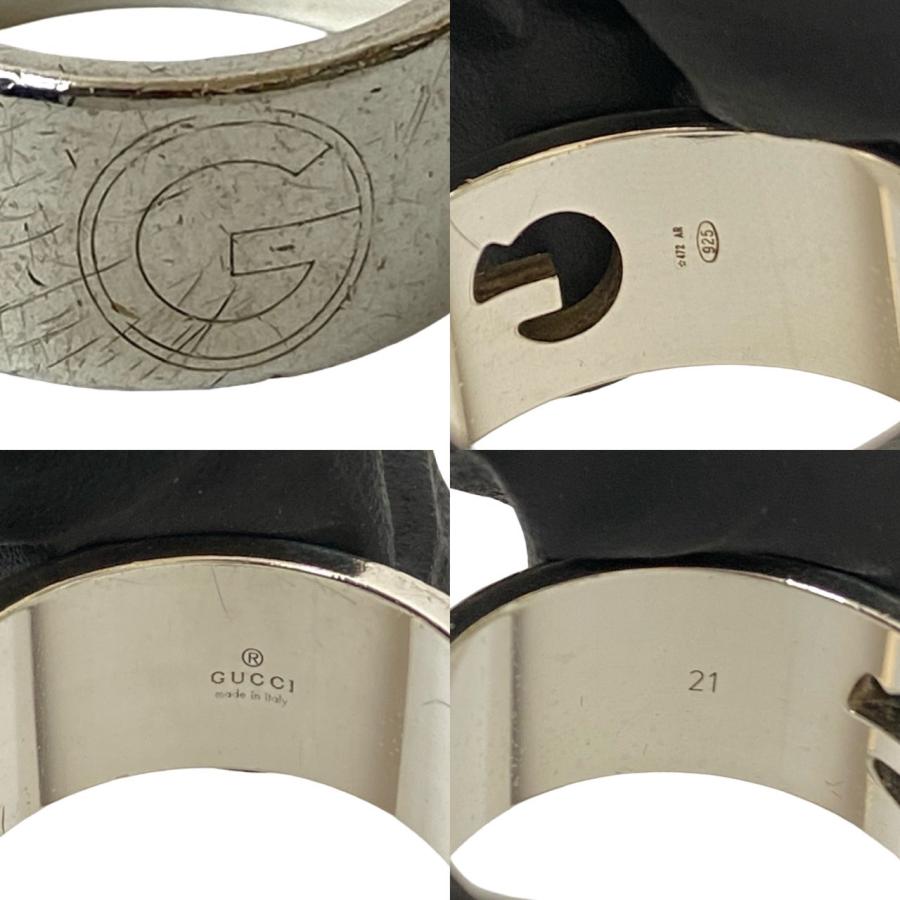 GUCCI（グッチ） 極 美品 希少品 G ロゴ カットアウト リング シルバー