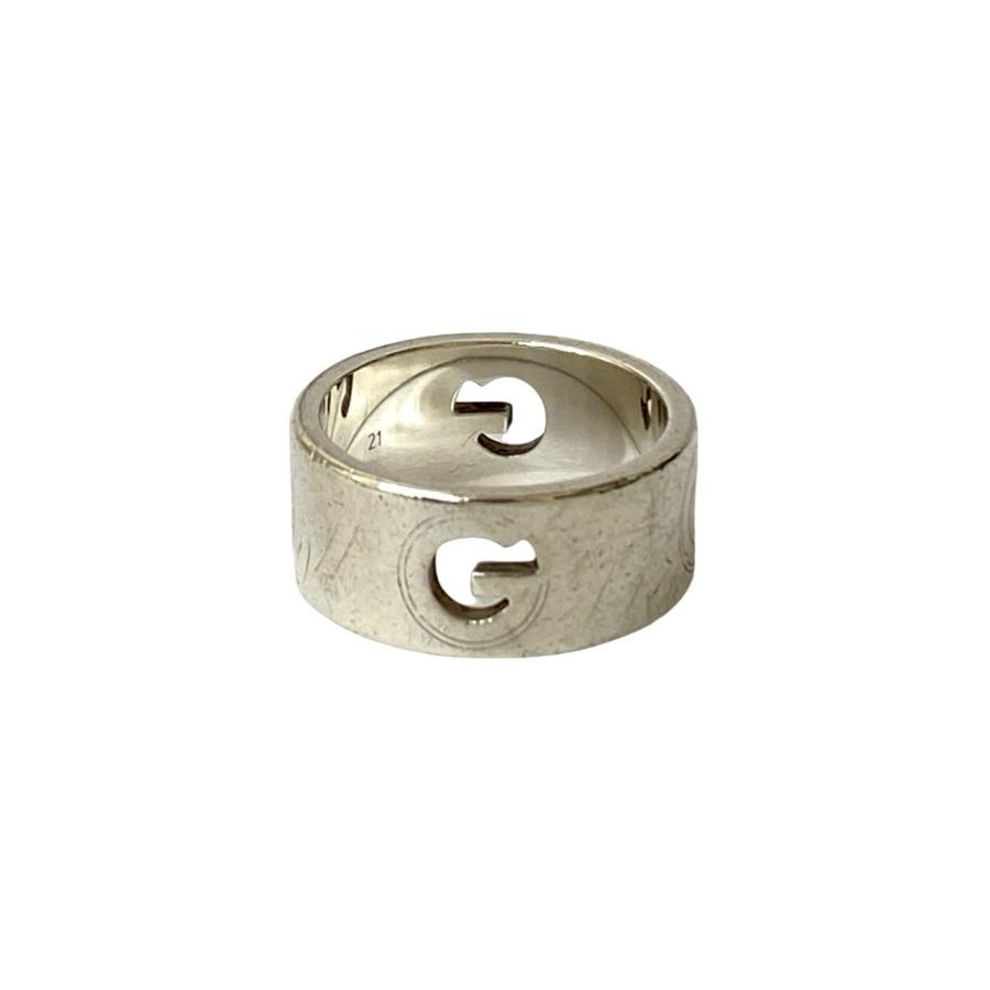 GUCCI✨️ リング　カットアウト　G 925 シルバー グッチ 19号 GUCCI（グッチ） 極 美品 希少品 G ロゴ カットアウト リング シルバー