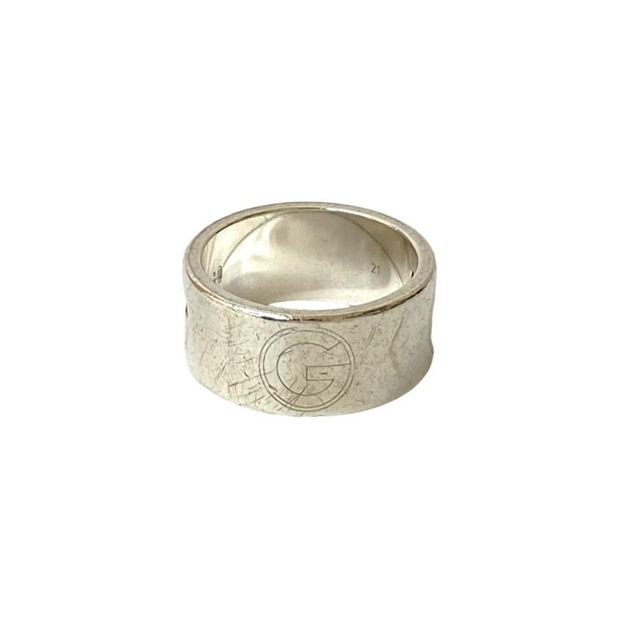 GUCCI（グッチ） 極 美品 希少品 G ロゴ カットアウト リング シルバー