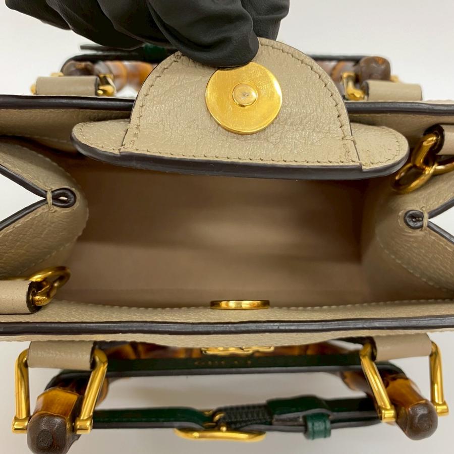 GUCCI（グッチ） 未使用保管品 箱付 ダイアナ ミニ トート レザー 2way