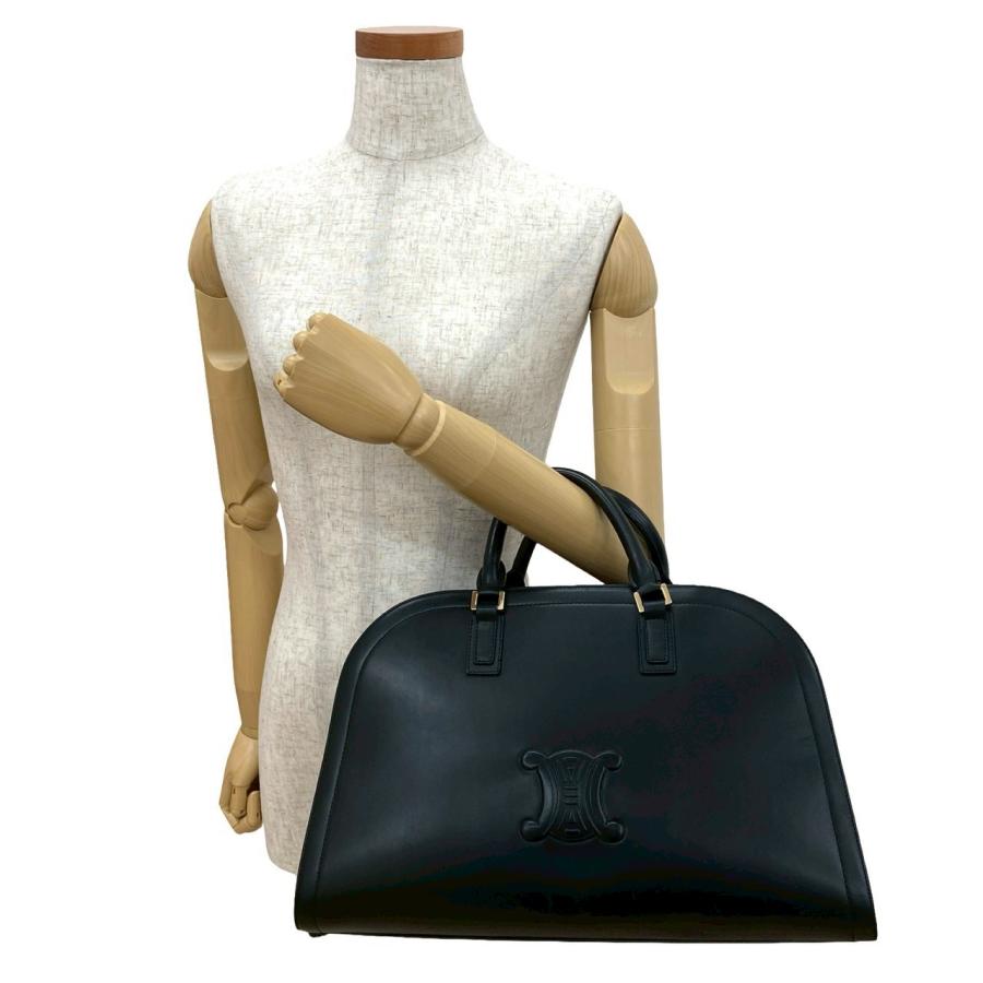 超希少/極美品✨ CELINE トリオンフ ミニボストンバッグ ハンドバッグ CELINE（セリーヌ） 極 美品 ヴィンテージ トリオンフ ロゴ モチーフ