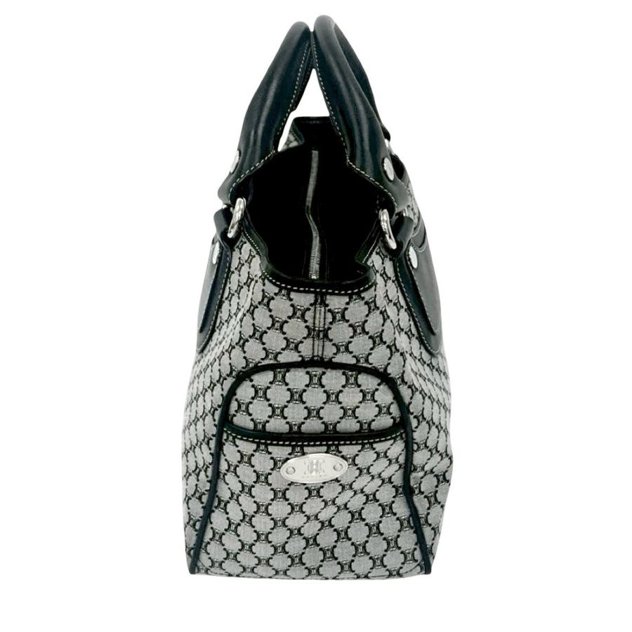 CELINE ブギーバッグ　トリオンフ　ホースビット　キルティング　レザー　紺色 CELINE（セリーヌ） 極 美品 ブギー バッグ トリオンフ 総柄 ロゴ 金具