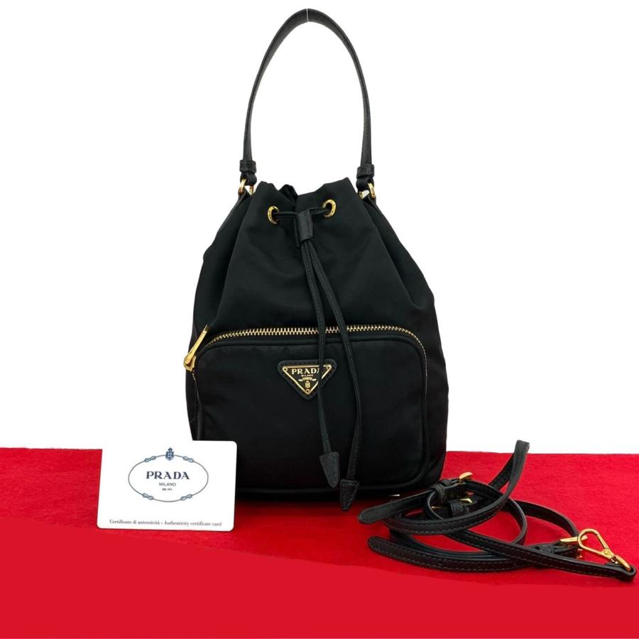 Prada 希少 美品 2way パイソン カナパ S ショルダーバッグ プラダ