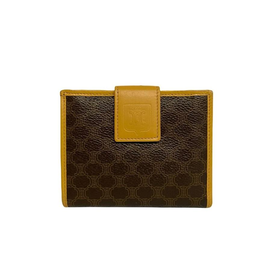 極 美品 がま口 CELINE セリーヌ ヴィンテージ 財布 マカダム ヴィンテージ ブラゾン トリオンフ 柄 レザー 二つ折り 極 美品 がま口 CELINE セリーヌ ヴィンテージ 財布 マカダム ヴィンテージ ブラゾン トリオンフ 柄 レザー 二つ折り