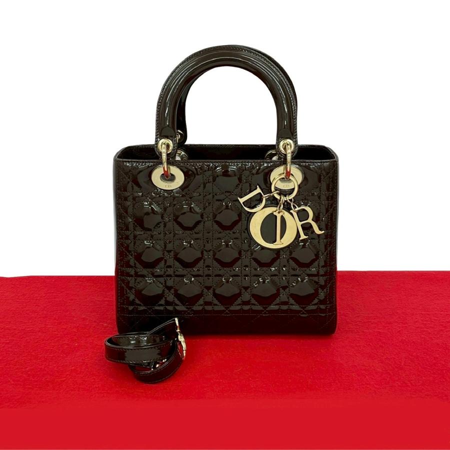 ほぼ未使用 Christian Dior ディオール レディディオール カナージュ 